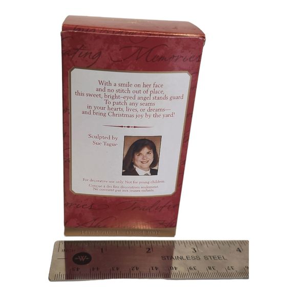 Sew Sweet Angel Hallmark Keepsake Ornament 2001 Sculpted by Sue Tague - Picture 8 of 13